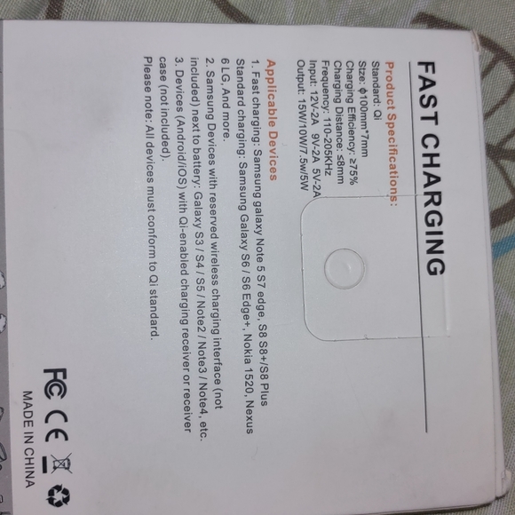 Qi wire free fast charger - Picture 3 of 3